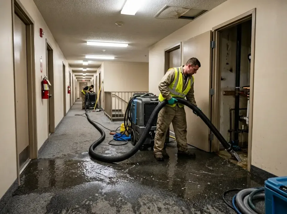multi-unit-apartment-hallway-f-005 — frequently asked questions, Emergency Burst Pipe Water Extraction & Removal in Eddyvill…